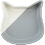 Gamelle tête chat ceramique 0.2 l/ 13cm gris de Trixie - Produit pour animaux dans T050