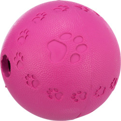 Balle friandises caoutchouc naturel ø 11cm rose de Trixie - Produit pour animaux dans T050
