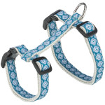 Harnais chat laisse.1.20 m. gris/bleu de Trixie - Produit pour animaux dans T050