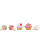 Glace et cupcake, en peluche, catnip, 7cm