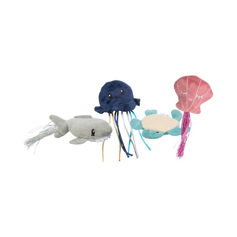 Animaux marins. en peluche. catnip. 5–8cm de Trixie - Produit pour animaux dans T050