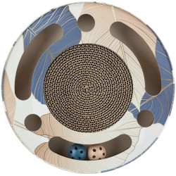 Griffoir tambour carton catnip 33x5.5cm bleu de Trixie - Produit pour animaux dans T050