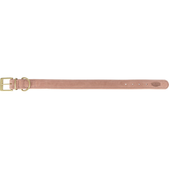 Collier pure. cuir. s–m 31–37cm/30 mm. rose de Trixie - Produit pour animaux dans T050