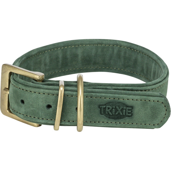 Collier pure. cuir. m 36–43cm/30 mm. sauge de Trixie - Produit pour animaux dans T050
