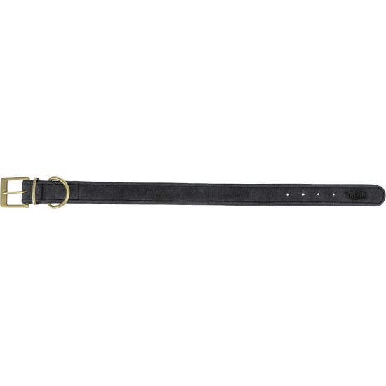 Collier en cuir pur. l–xl 52–63cm/40 mm. noir de Trixie - Produit pour animaux dans T050