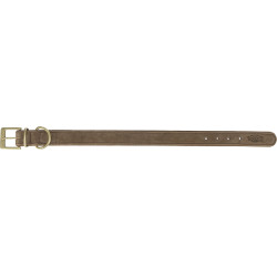 Collier en cuir pur. l–xl 52–63cm/40 mm. brun de Trixie - Produit pour animaux dans T050