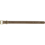 Collier en cuir pur. l–xl 52–63cm/40 mm. brun de Trixie - Produit pour animaux dans T050