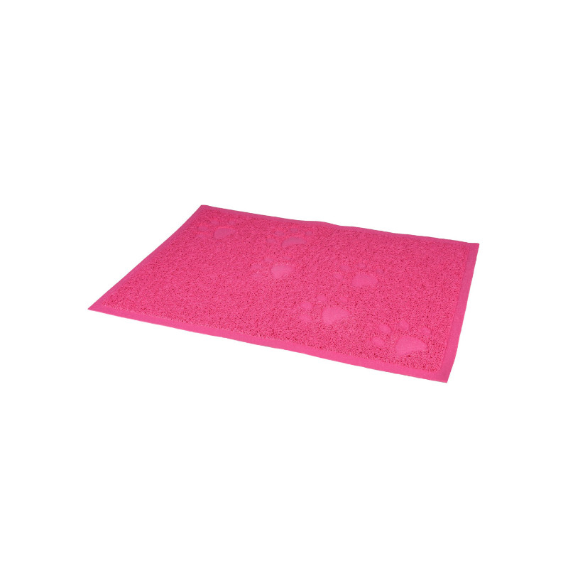 Tapis pour bac a litiere. en pvc. 40x60cm. rose de Trixie - Produit pour animaux dans T050