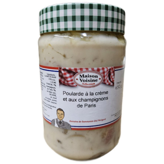 POULARDE A LA CREME DE CHAMPIGNONS 650G de Table des producteurs Libourne dans 🥫 Conserves