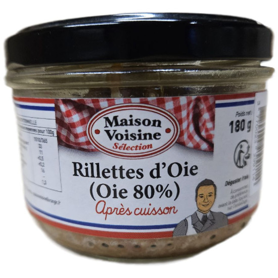 VERRINE RILLETTES D'OIE 80% 180G de Table des producteurs Libourne dans 🥔 Apéritifs à manger