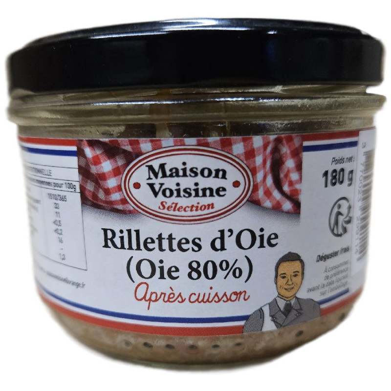 VERRINE RILLETTES D'OIE 80% 180G de Table des producteurs Libourne dans 🥔 Apéritifs à manger