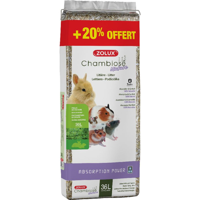 Litiere chambiose 30l + 20% de Zolux - Produit pour animaux dans Z002