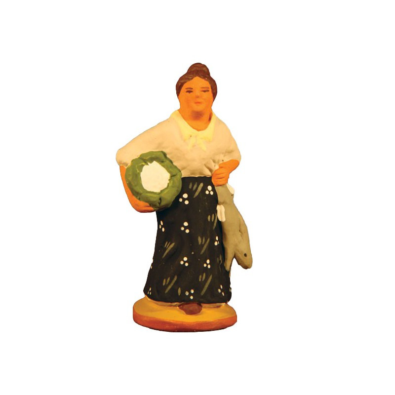 Porteuse de choux 6cm de Santons de Provence Fouque dans F0761