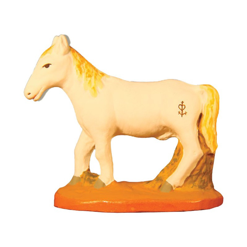 Cheval blanc de Camargue 6cm de Santons de Provence Fouque dans F0761