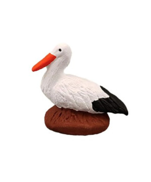 Cigogne 6cm de Santons de Provence Fouque dans F0761