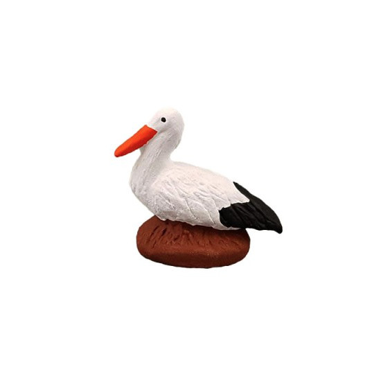 Cigogne 6cm de Santons de Provence Fouque dans F0761