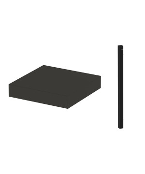 Plateau + corniere d'angle modulo 35 cm gris car de ENO - Plancha dans E038