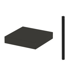 Plateau + corniere d'angle modulo 35 cm gris car de ENO - Plancha dans E038