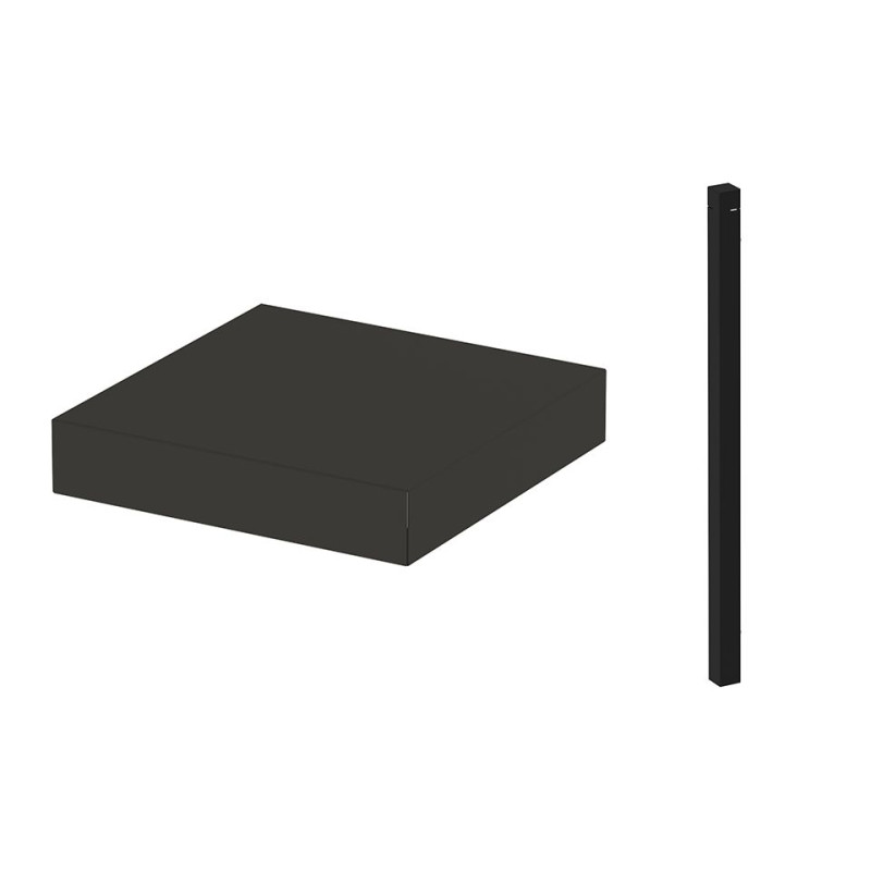 Plateau + corniere d'angle modulo 35 cm gris car de ENO - Plancha dans E038