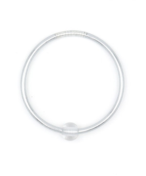 Jonc bouddhiste (fin) argente +quartz blanc m de Cherie Sheriff : Les joncs bouddhistes dans C1551