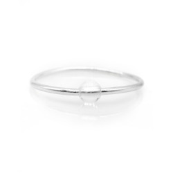 Jonc bouddhiste (fin) argente +quartz blanc m de Cherie Sheriff : Les joncs bouddhistes dans C1551