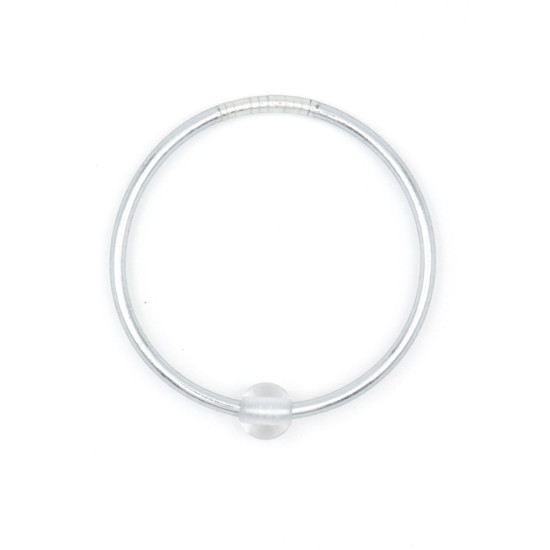 Jonc bouddhiste (fin) argente +quartz blanc s de Cherie Sheriff : Les joncs bouddhistes dans C1551