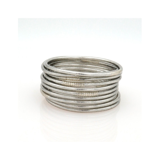 Jonc bouddhiste argent fonce xs (fin) de Cherie Sheriff : Les joncs bouddhistes dans C1551