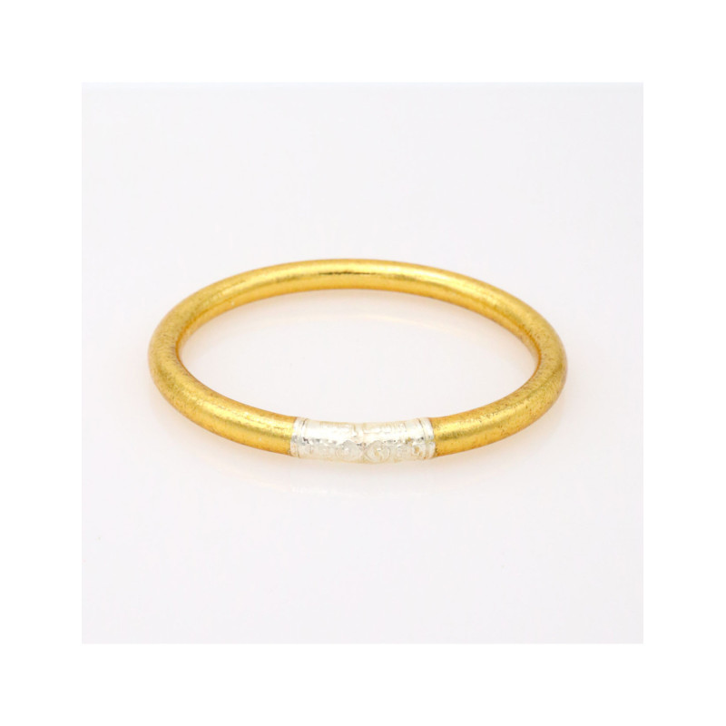 Jonc bouddhiste mantra dore +mantra argent m de Cherie Sheriff : Les joncs bouddhistes dans C1551