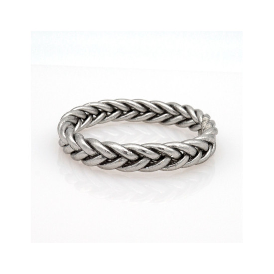 Jonc bouddhiste tresse argent fonce s de Cherie Sheriff : Les joncs bouddhistes dans C1551
