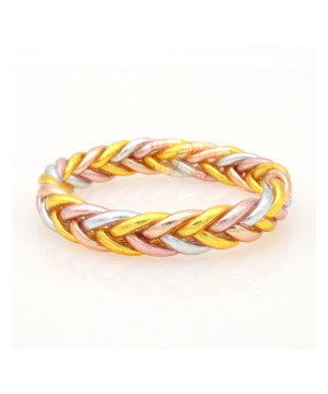 Jonc bouddhiste tresse multi classique xs de Cherie Sheriff : Les joncs bouddhistes dans C1551