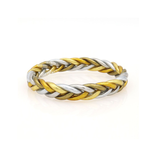 Jonc bouddhiste tresse multi dore argente s de Cherie Sheriff : Les joncs bouddhistes dans C1551