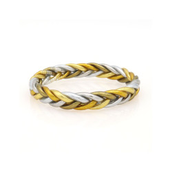 Jonc bouddhiste tresse multi dore argente s de Cherie Sheriff : Les joncs bouddhistes dans C1551