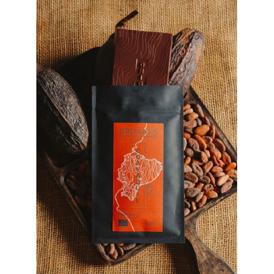 Tablette chocolat noir 70% equateur 75g de Table des producteurs Libourne dans 🍫 Chocolats