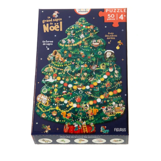 Puzzle (50 pieces) - le grand sapin de noel de Jardinerie Bordeaux Libourne Gironde dans C022