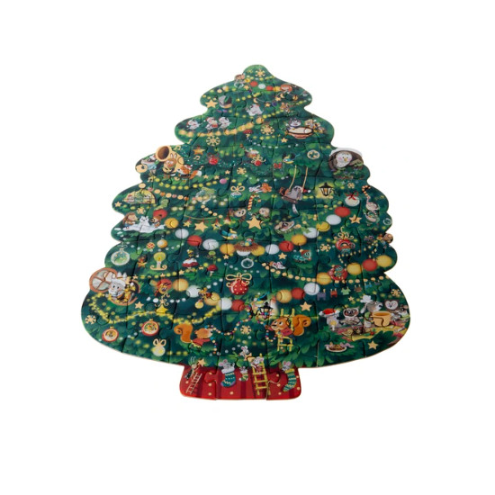 Puzzle (50 pieces) - le grand sapin de noel de Jardinerie Bordeaux Libourne Gironde dans C022