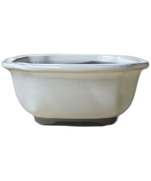 Pot ovale pour bonsai fleur creme PM de Jardinerie Bordeaux Libourne Gironde dans M074