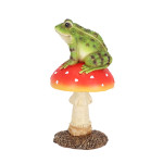 Amanite avec grenouille de Esschert design - deco maison et jardin dans E058