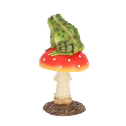 Amanite avec grenouille de Esschert design - deco maison et jardin dans E058