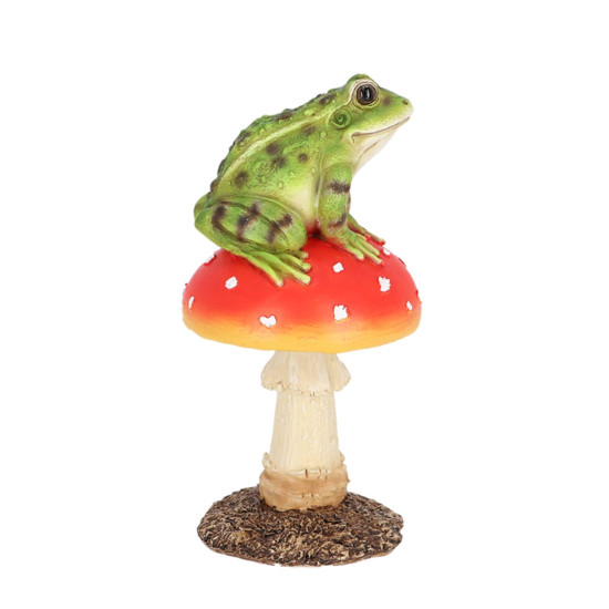 Amanite avec grenouille de Esschert design - deco maison et jardin dans E058