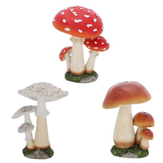 Groupe de champignons l de Esschert design - deco maison et jardin dans E058
