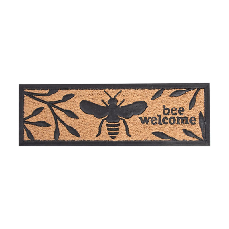 Paillasson abeille caoutchouc/coco de Esschert design - deco maison et jardin dans E058