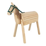 Cheval de jardin en bois de Esschert design - deco maison et jardin dans E058