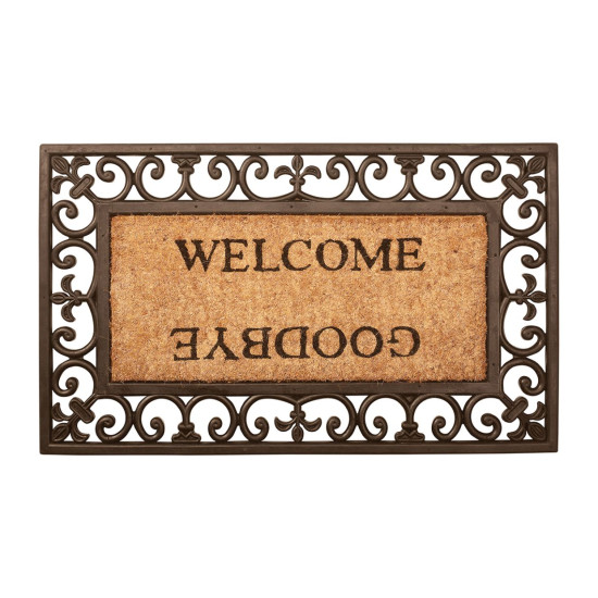 Tapis welcome/goodbye rectanulaire de Esschert design - deco maison et jardin dans E058