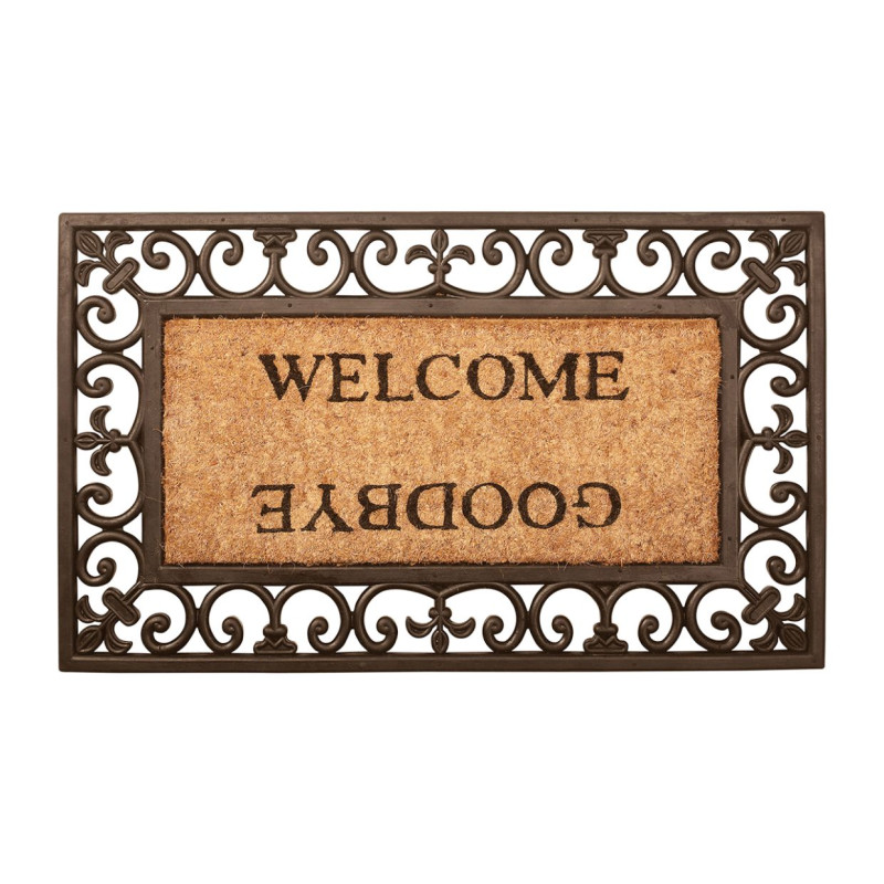 Tapis welcome/goodbye rectanulaire de Esschert design - deco maison et jardin dans E058