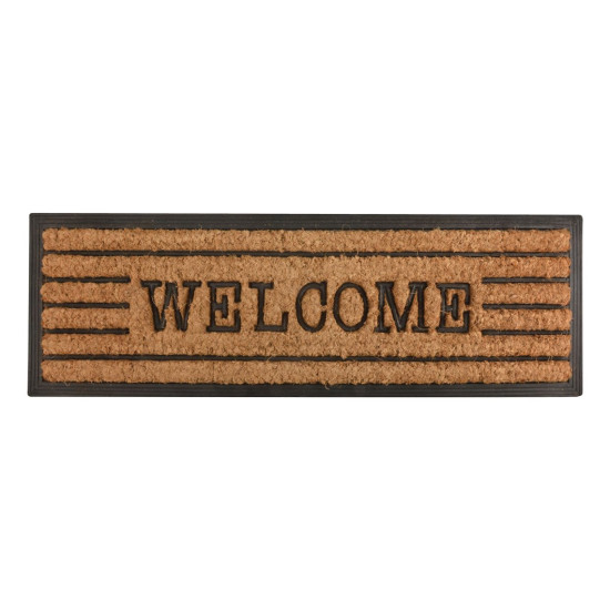 Tapis cocos/caoutchou welcome 75x25 de Esschert design - deco maison et jardin dans E058