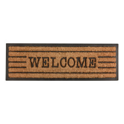 Tapis cocos/caoutchou welcome 75x25 de Esschert design - deco maison et jardin dans E058