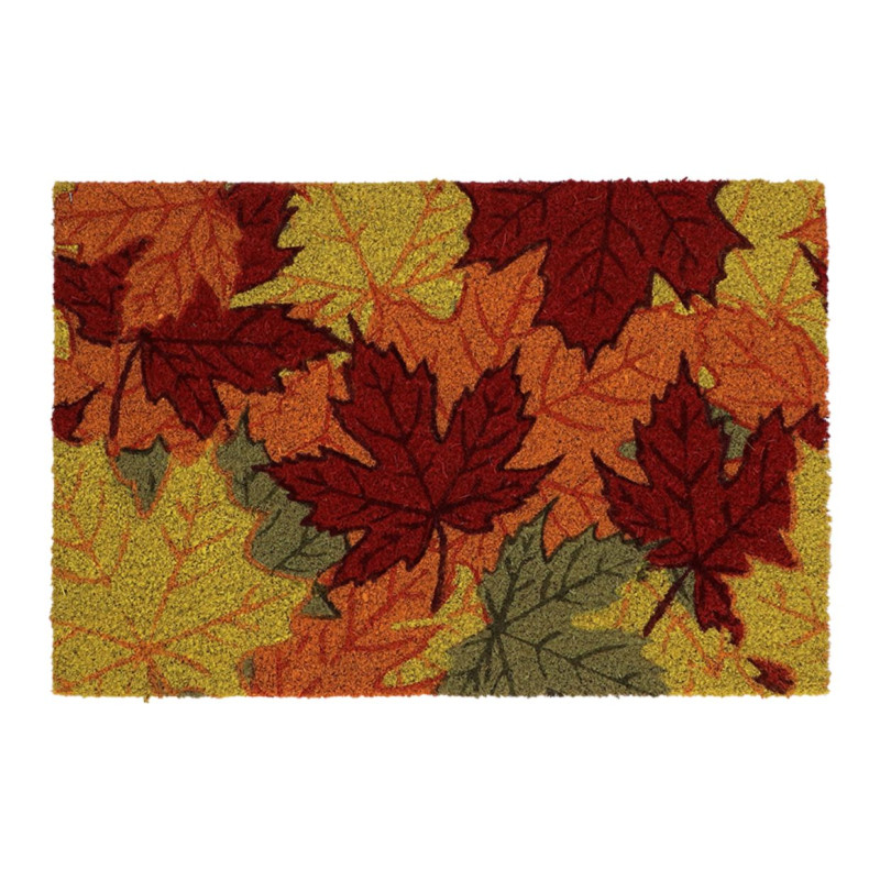 Lanpn 42x75cm Paillasson Coco Noël, Renne Antidérapant Coco Naturel