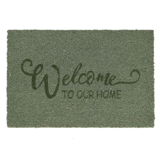 Paillasson coco welcome vert m de Esschert design - deco maison et jardin dans E058