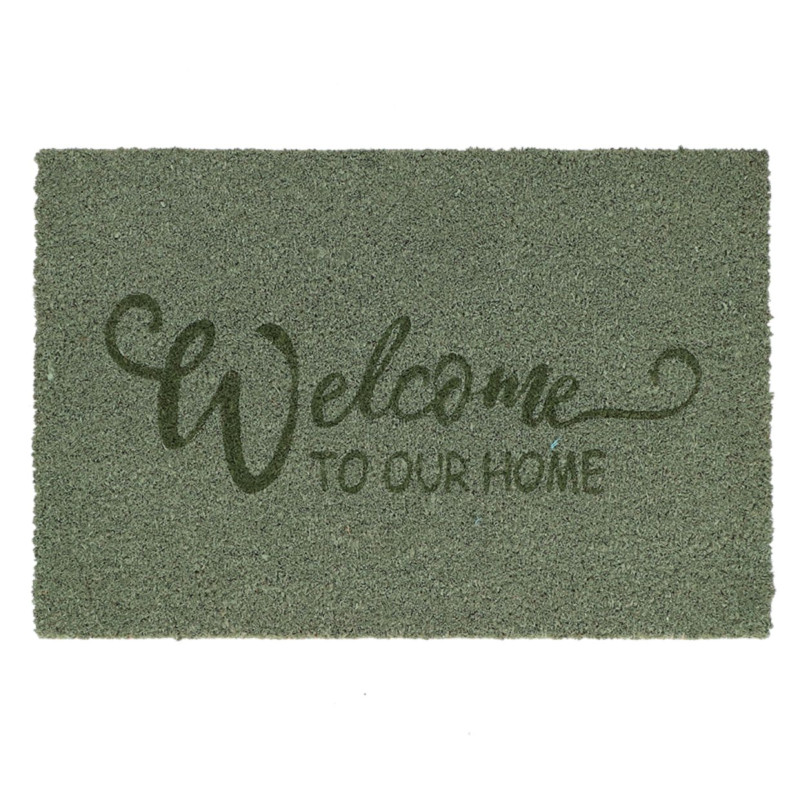 Paillasson coco welcome vert m de Esschert design - deco maison et jardin dans E058