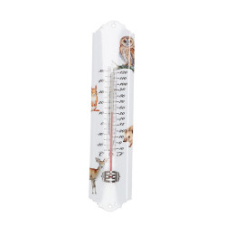 Thermomètre animaux forêt aquarelle de Esschert design - deco maison et jardin dans E058